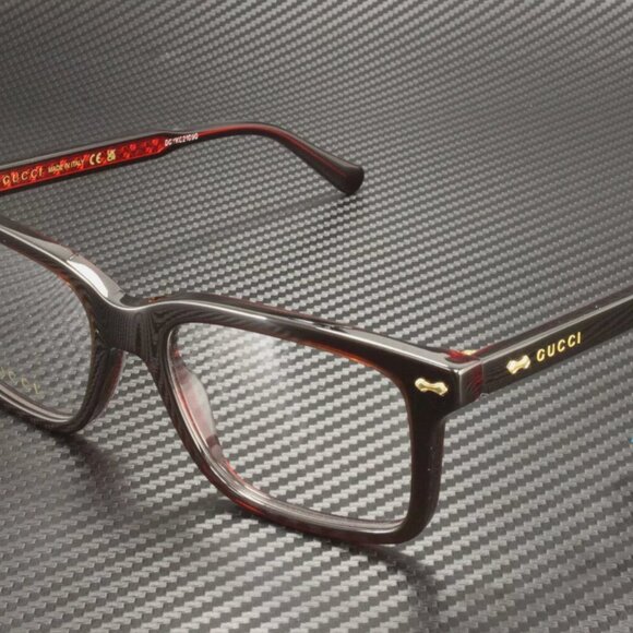 Rare Gucci Men's Rectangular 54mm Eyeglasses - Picture 1 of 4